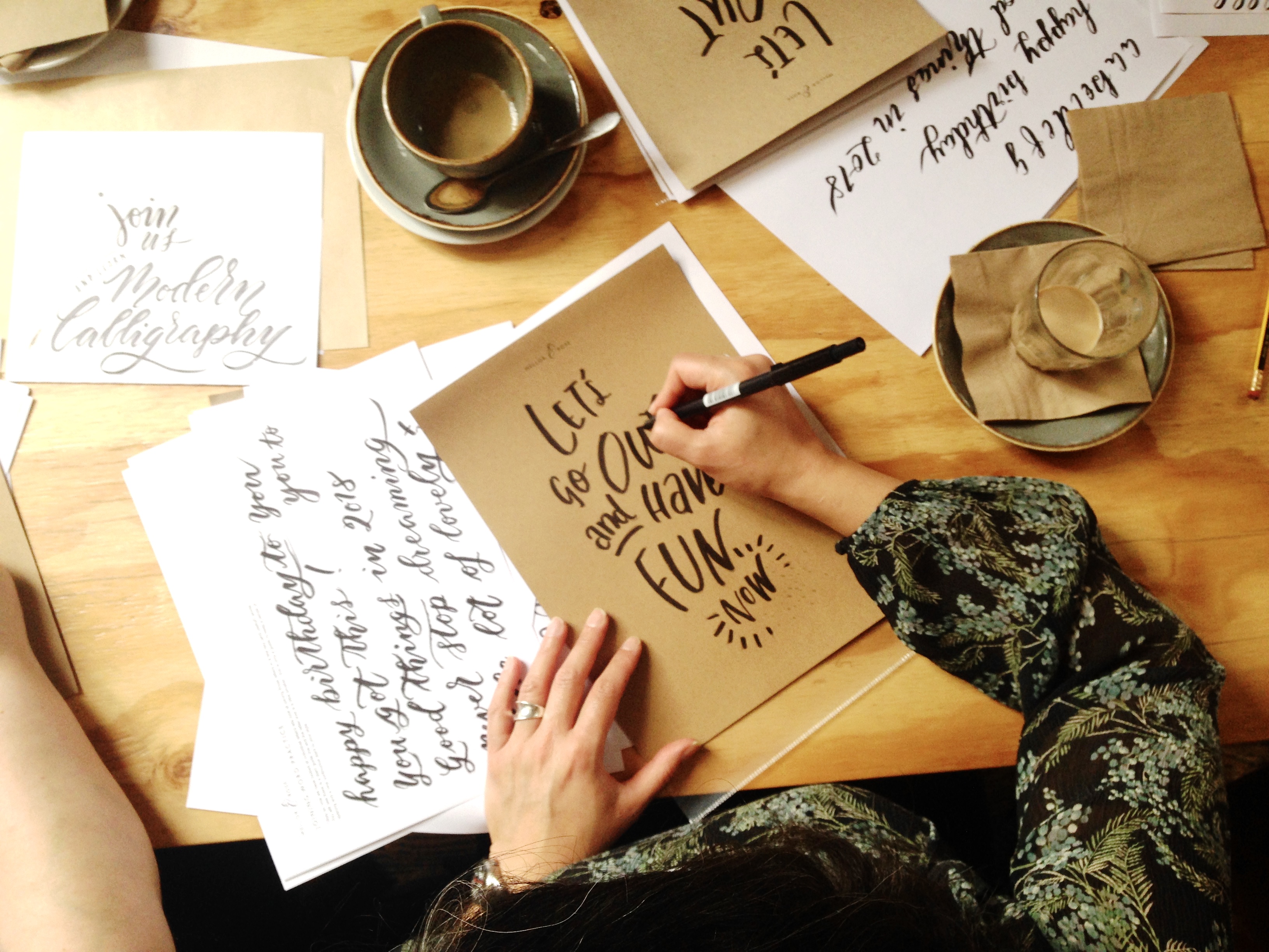 Introductory Brush Lettering workshop with Mellor and Rose: CASS Art Liverpool