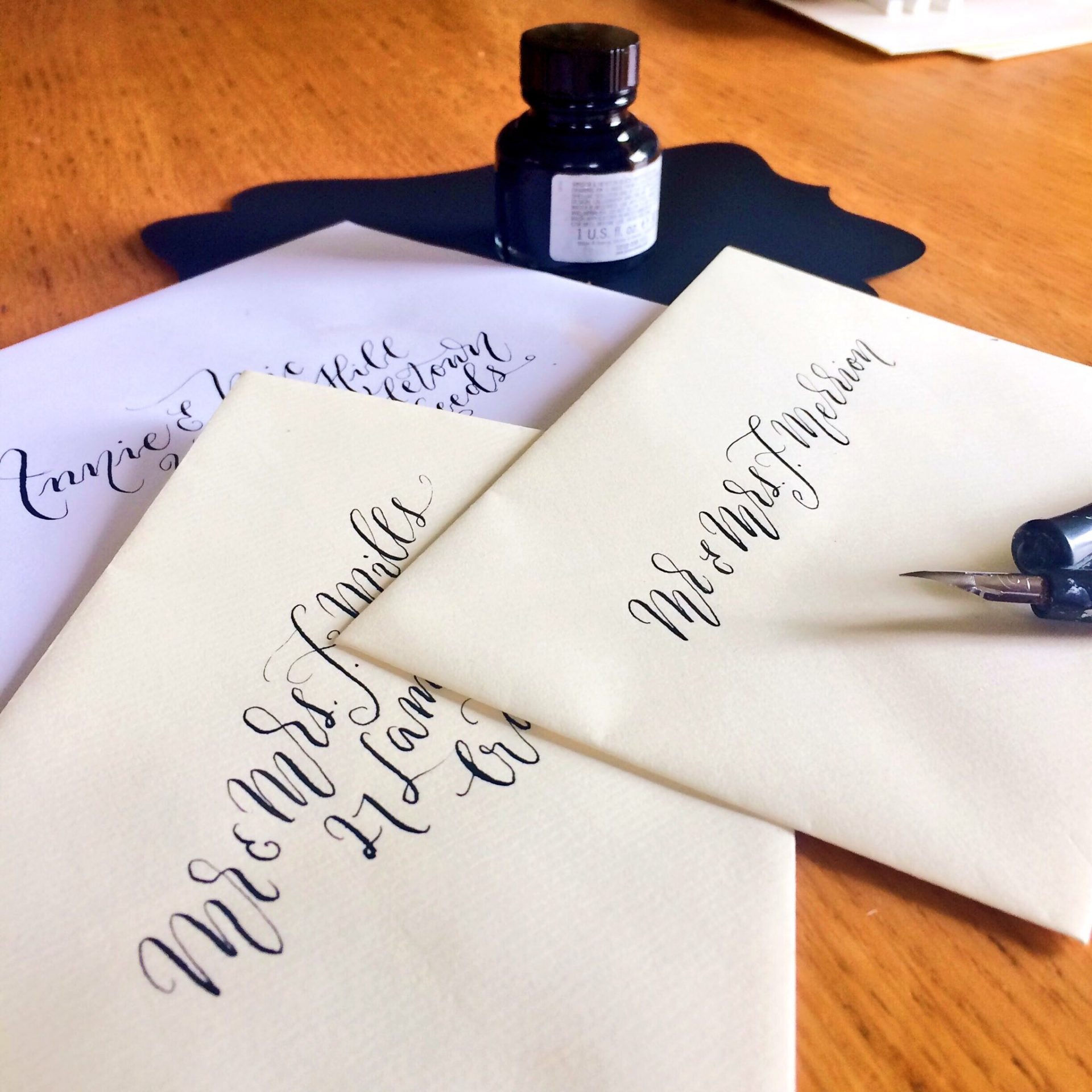 Personalised Handlettered Stationery by Mellor and Rose (Lancashire)
