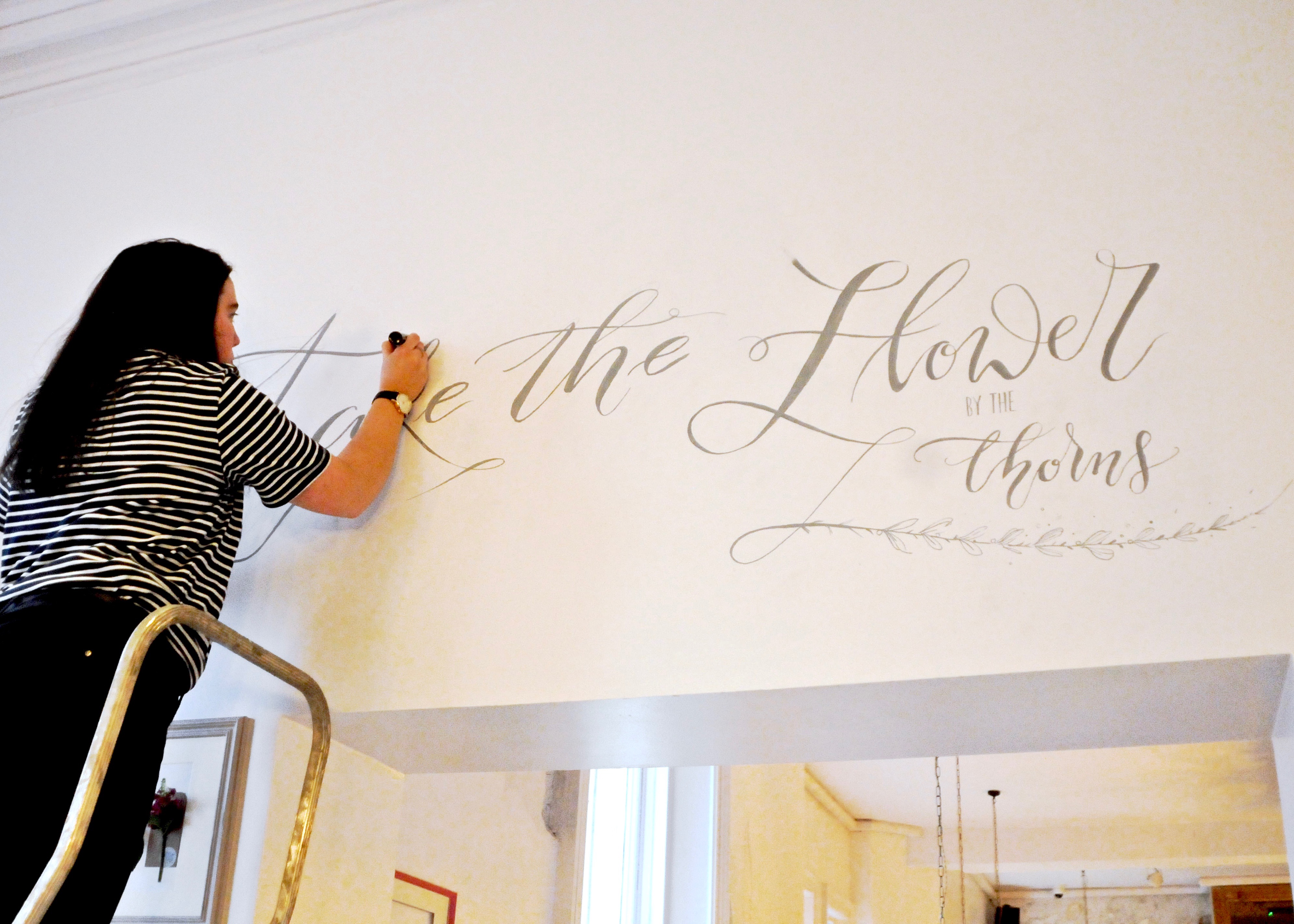 The Florist restaurant in Liverpool on Hardman Street / Mellor&Rose Calligraphy & Handlettering service