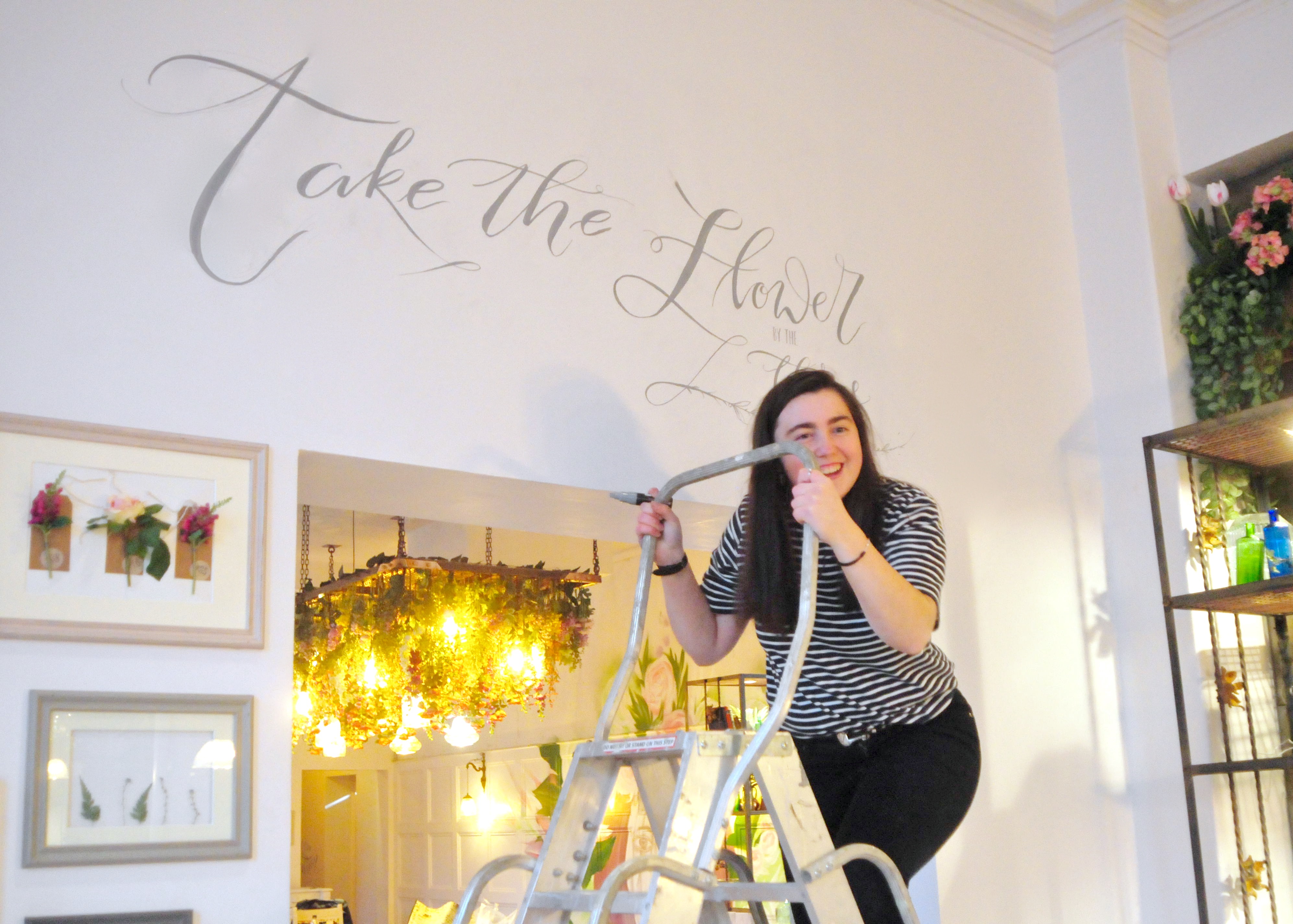 The Florist restaurant in Liverpool on Hardman Street / Mellor&Rose Calligraphy & Handlettering service