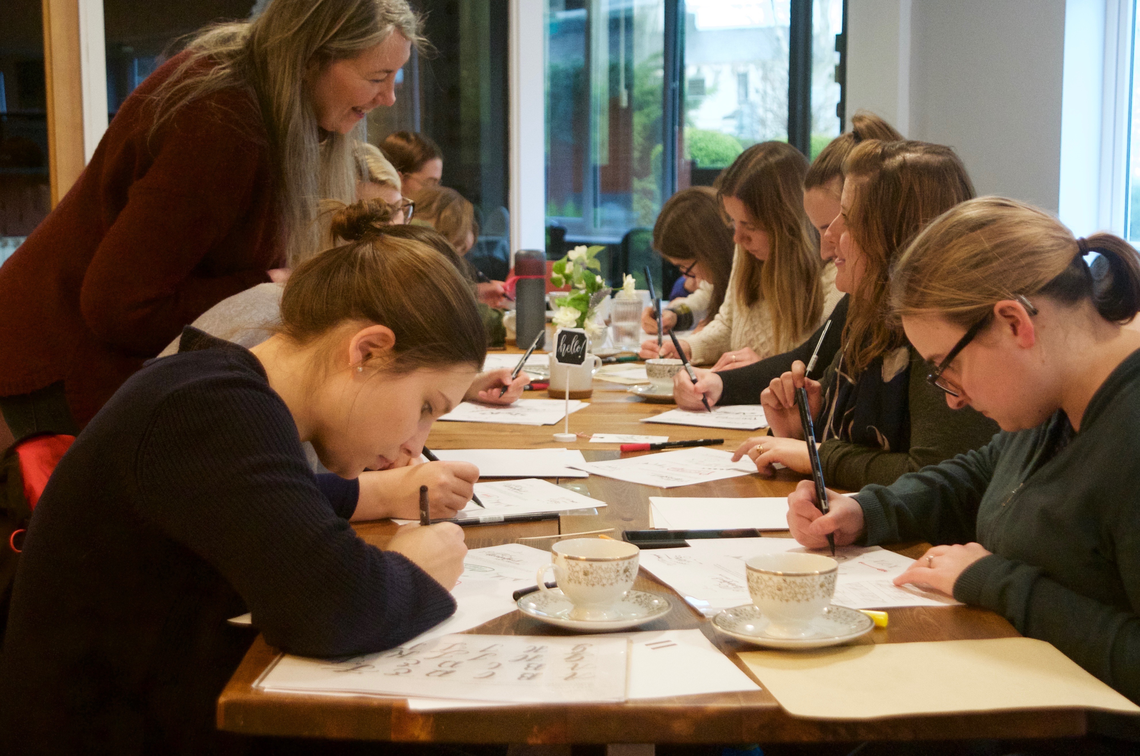 Brush Lettering workshop/ class/ course with Mellor and Rose Calligraphy // Mellor & Rose