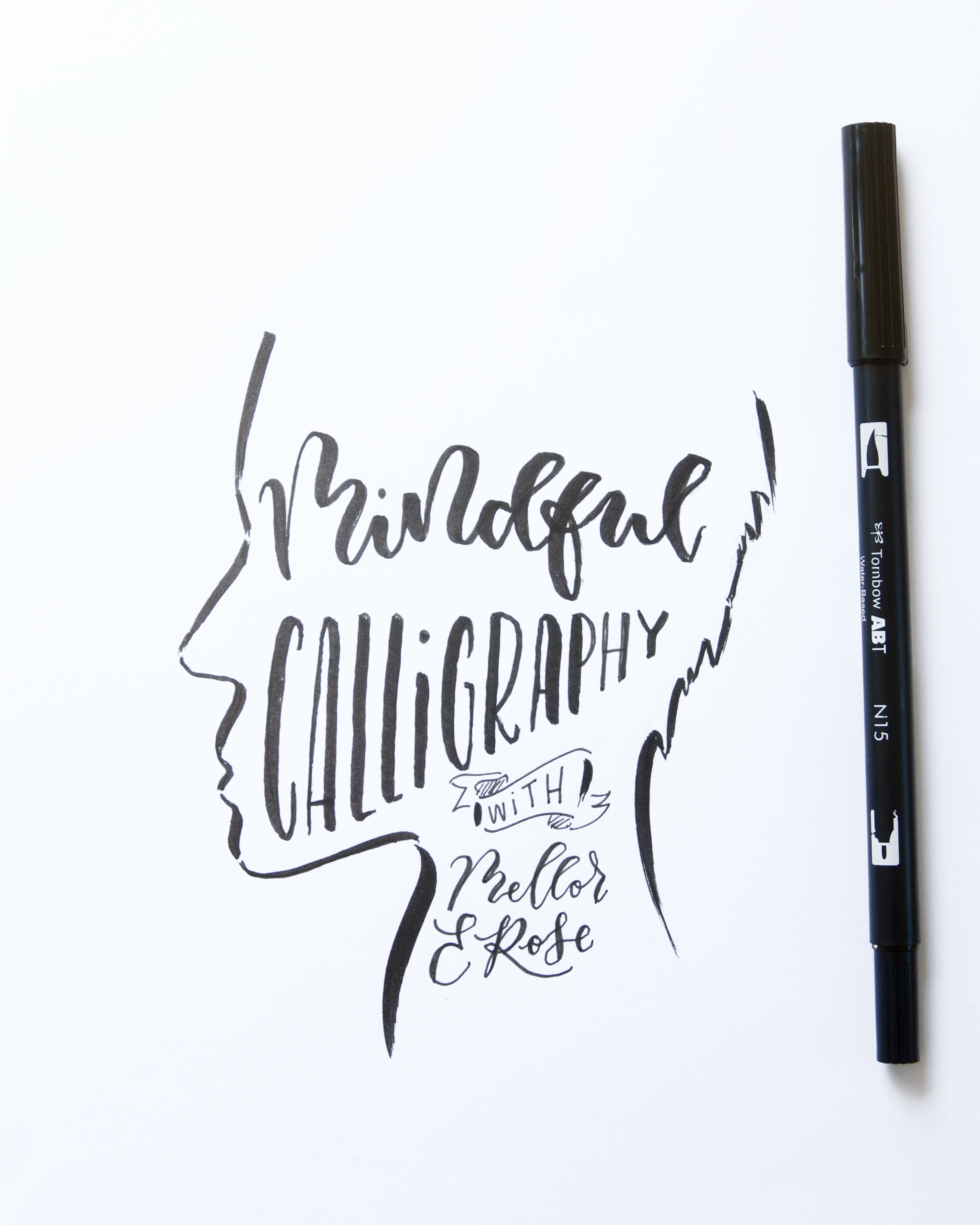 How Mindful Calligraphy combats Stress with Mellor and Rose // Mellor&Rose