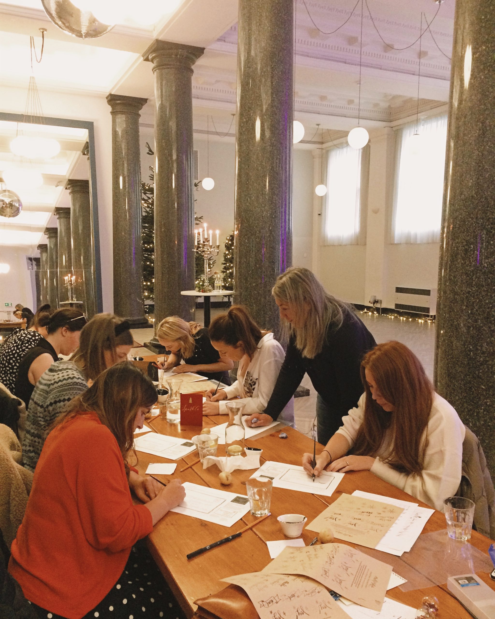 Calligraphy workshop at One Fine Day