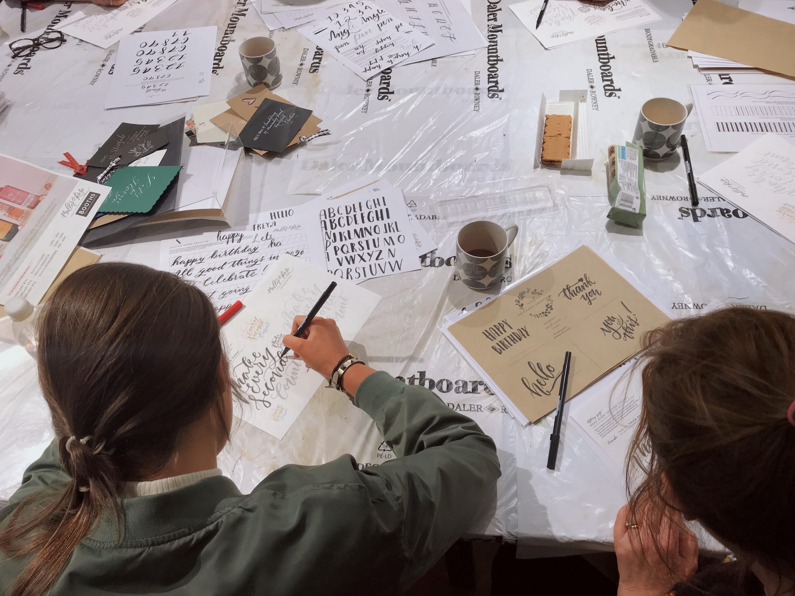 Brush Lettering workshop at CASS ART Liverpool
