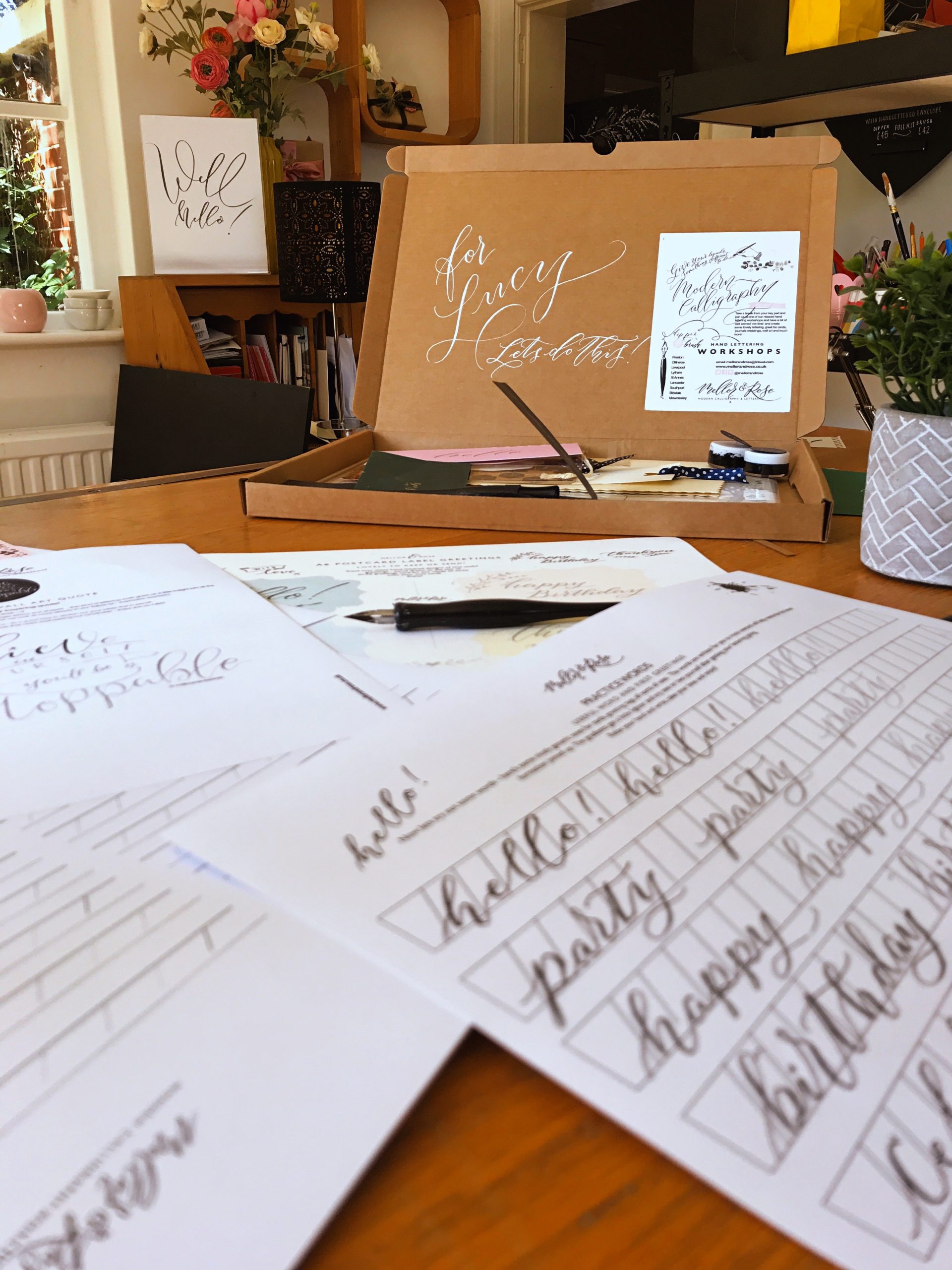 Calligraphy Workbooks by Mellor & Rose Lytham