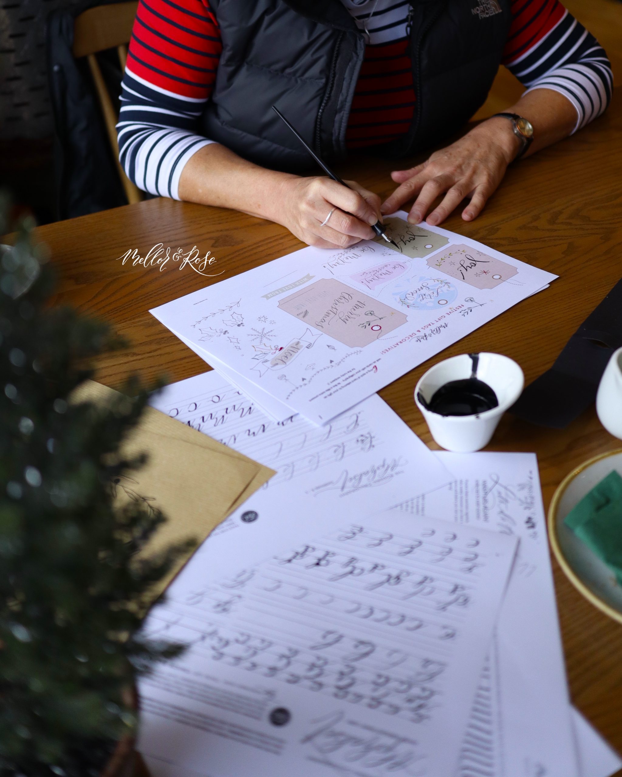 Mellor & Rose Christmas Calligraphy