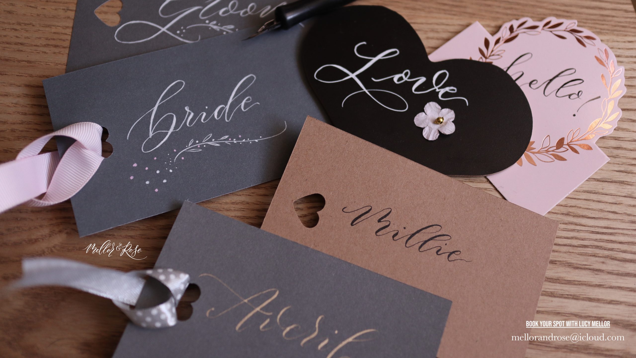 Modern Calligraphy Workshops in Liverpool - Mellor & Rose