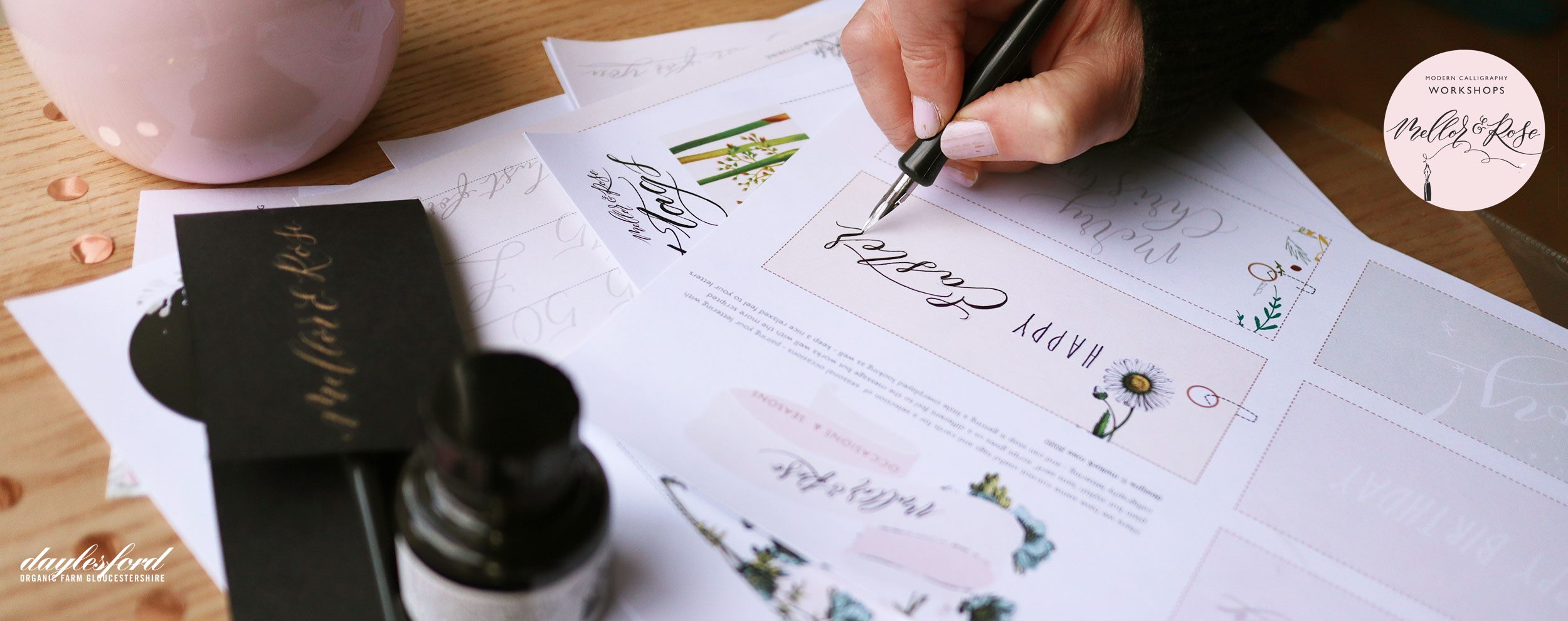 Cotswolds Calligraphy Workshop with Mellor & Rose