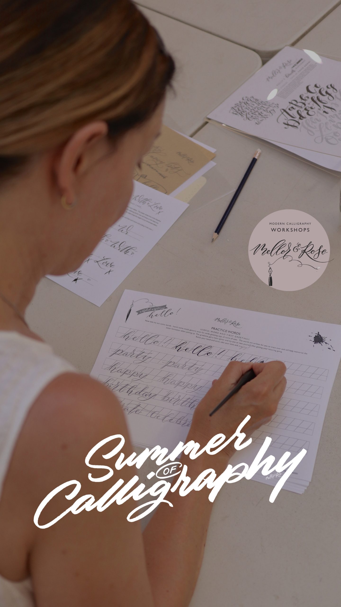 Cotswolds Calligraphy Workshop with Mellor & Rose