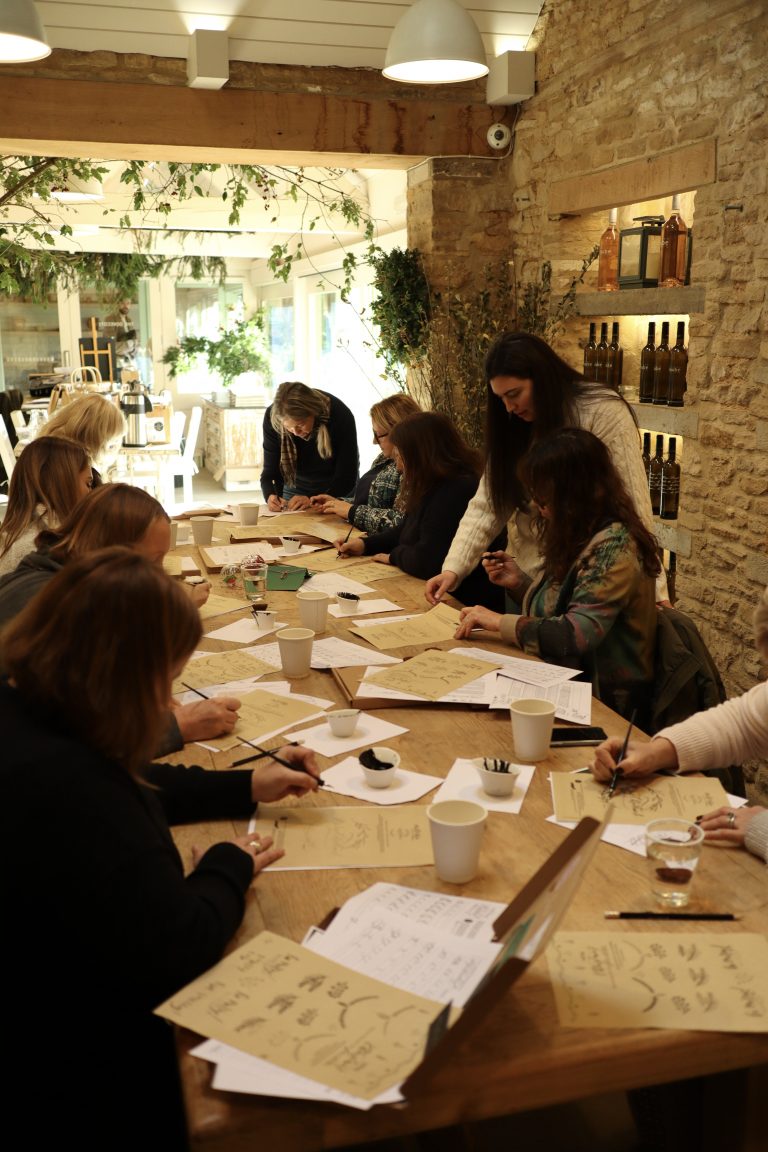 Mindful Calligraphy Workshop at Daylesford Organic