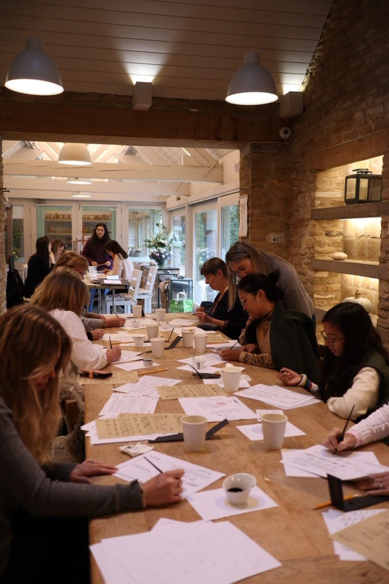 Calligraphy Workshops in London at Cass Art Islington with Mellor & Rose