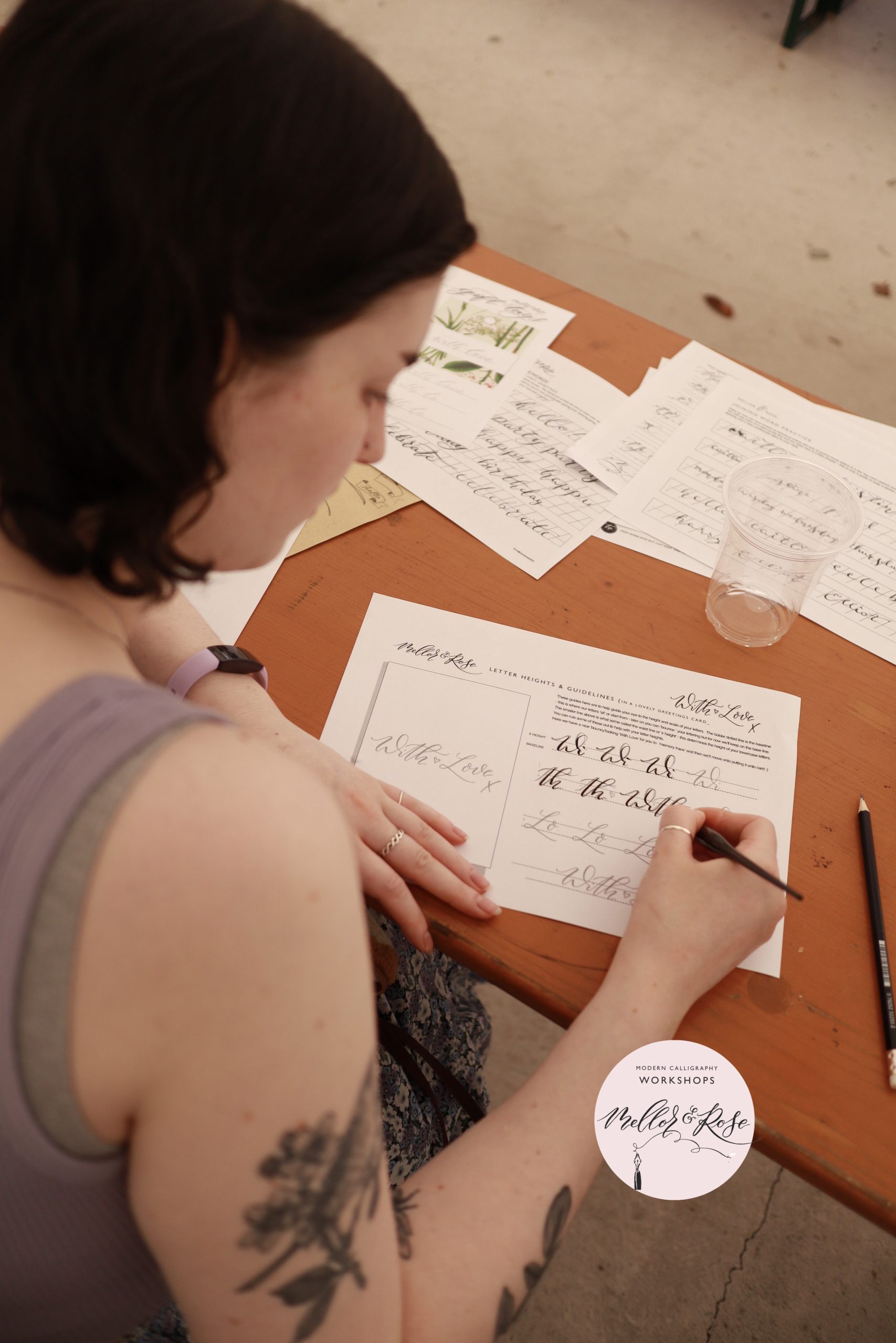 Beetham Nurseries x Mellor & Rose Calligraphy Workshop