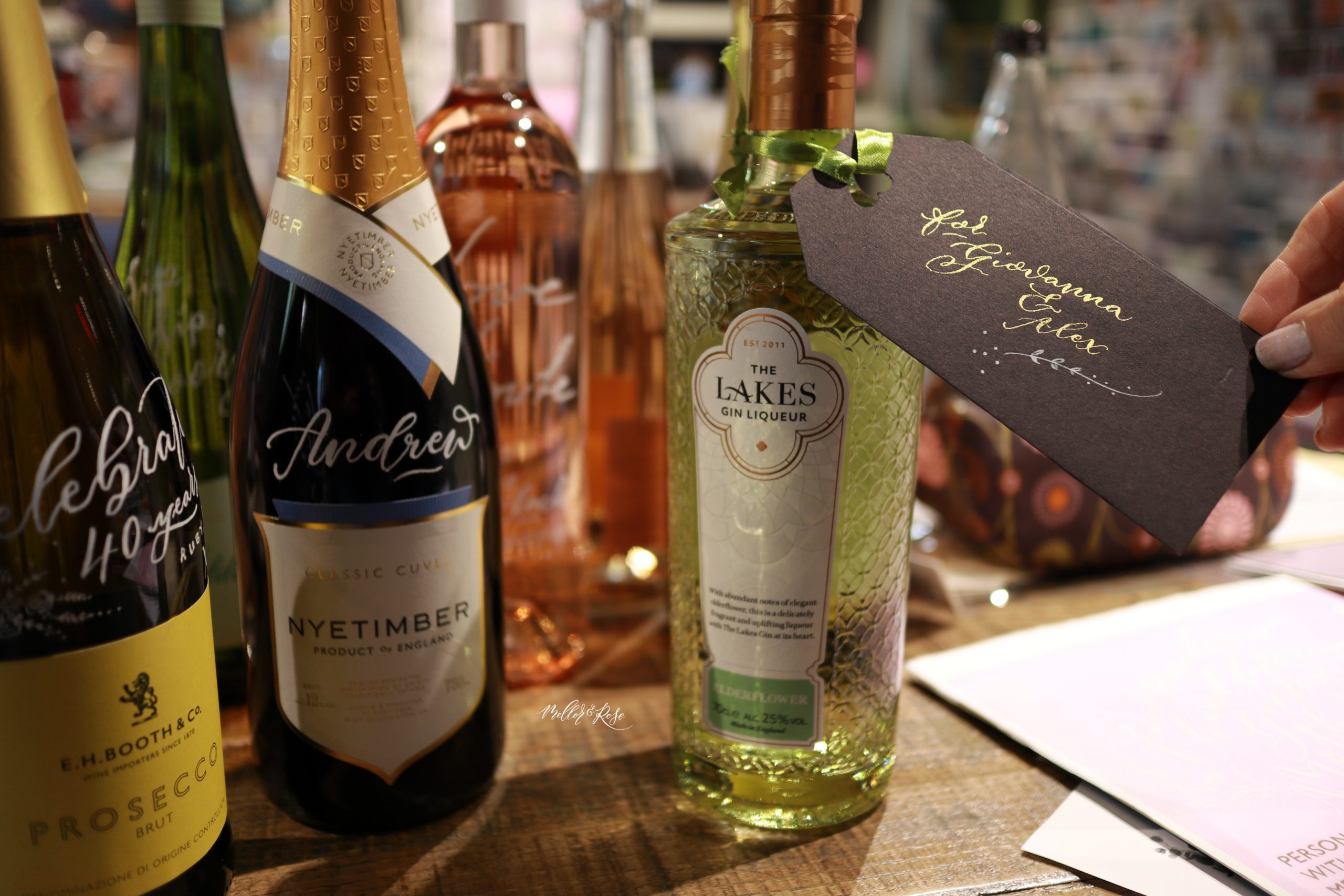 Mellor & Rose Calligraphy partner with Booths Supermarkets