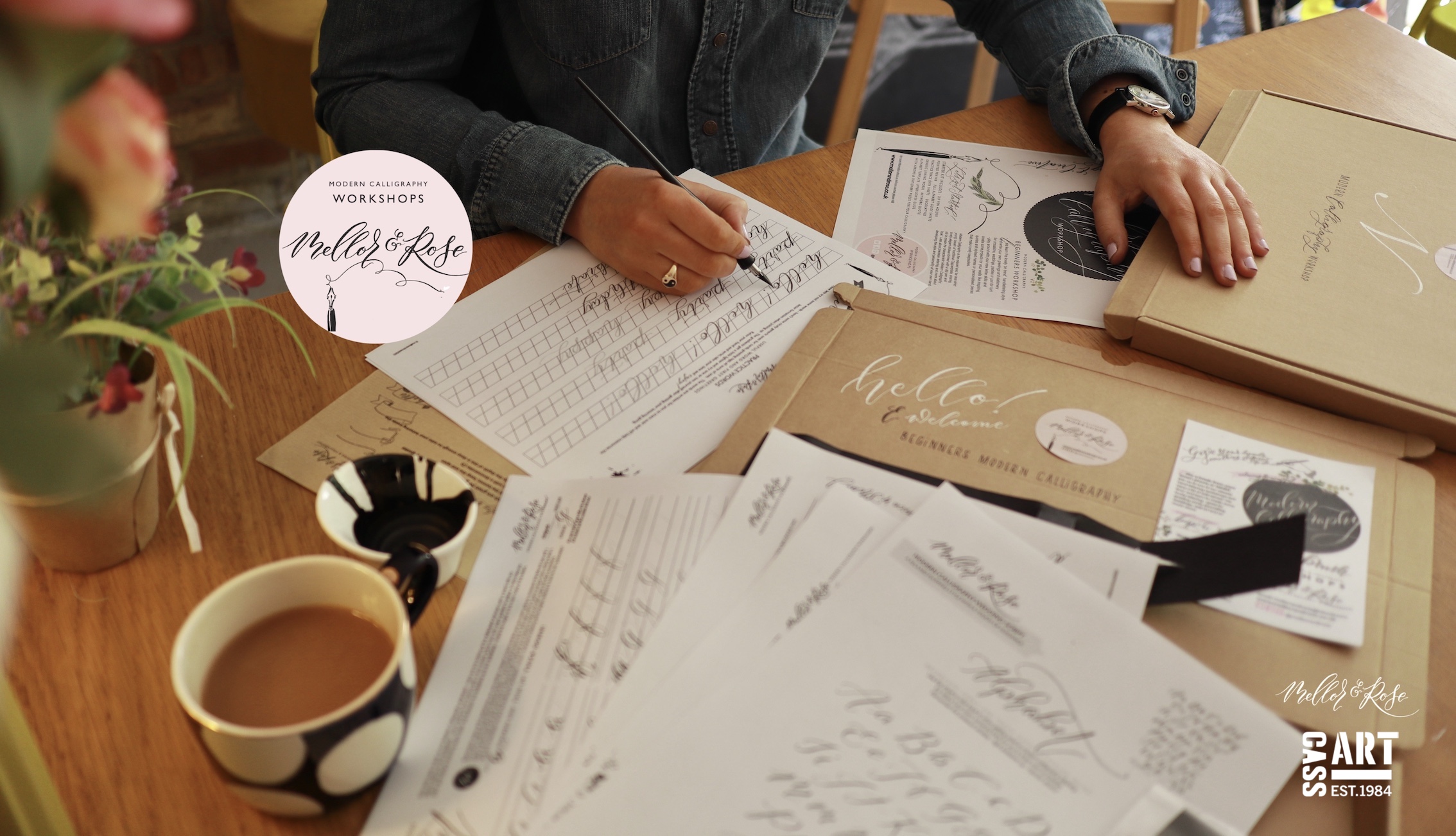 Mellor & Rose Modern Calligraphy Workshops at Cass Art Liverpool
