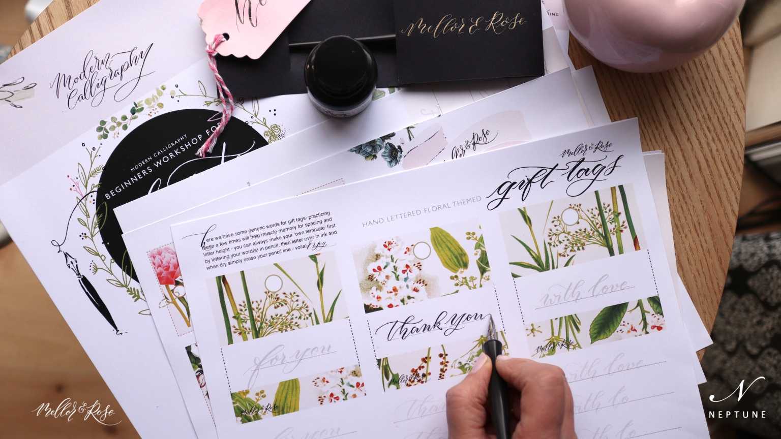 Modern Calligraphy Workshop with Mellor & Rose