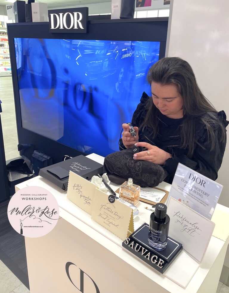Live Engraving Calligraphy with Mellor & Rose