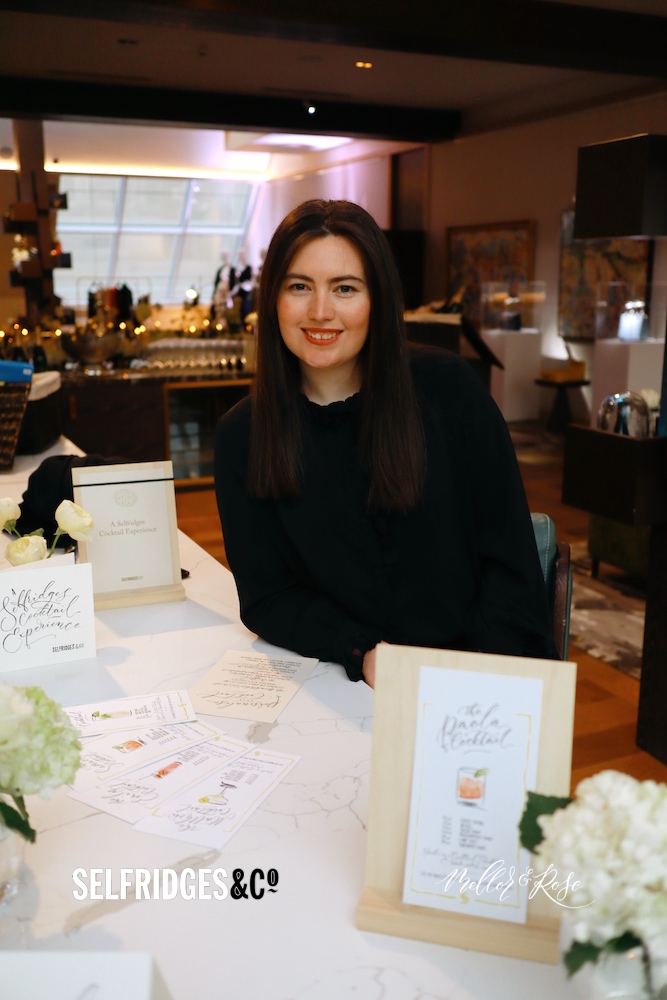 Selfridges x Mellor & Rose Event Calligraphy Personalisation