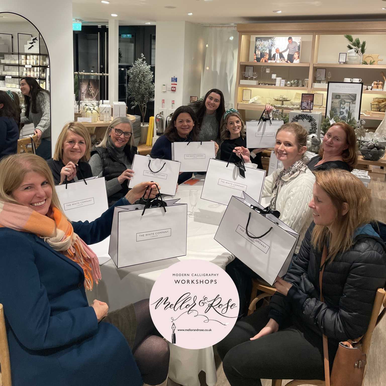 The White Company Festive Calligraphy with Mellor & Rose
