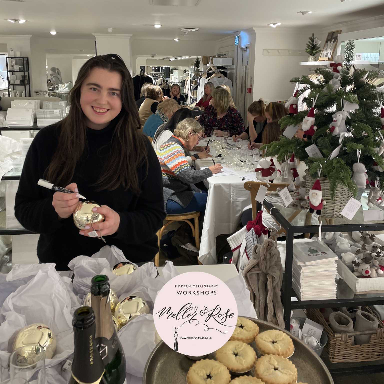 The White Company Festive Calligraphy with Mellor & Rose