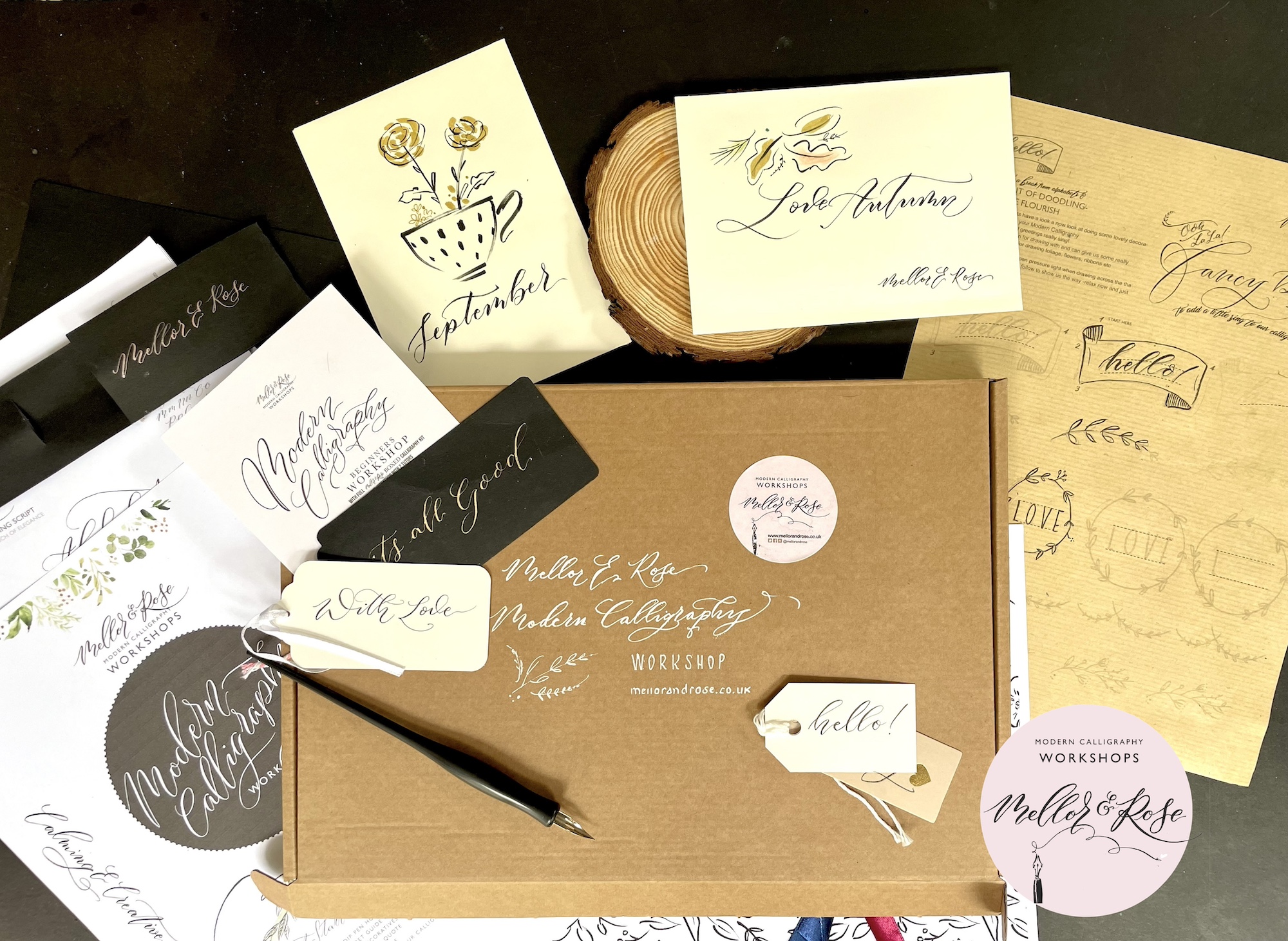 Mellor & Rose Autumn Calligraphy Workshop at Lytham Hall, Lytham St Annes