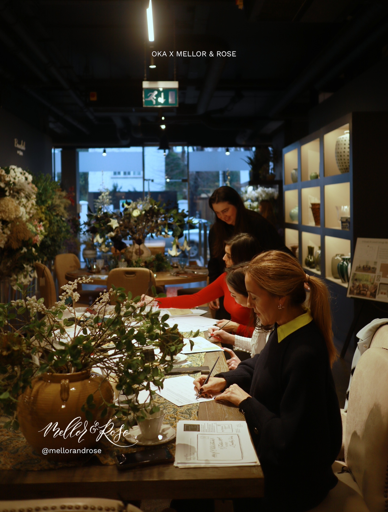 Mellor & Rose OKA Chelsea London Calligraphy Workshop