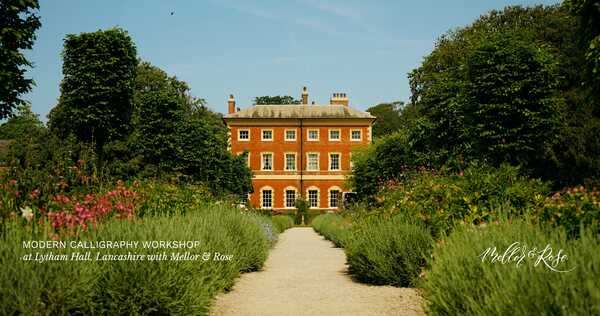 Mellor & Rose Modern Calligraphy Workshop at Lytham Hall Lancashire