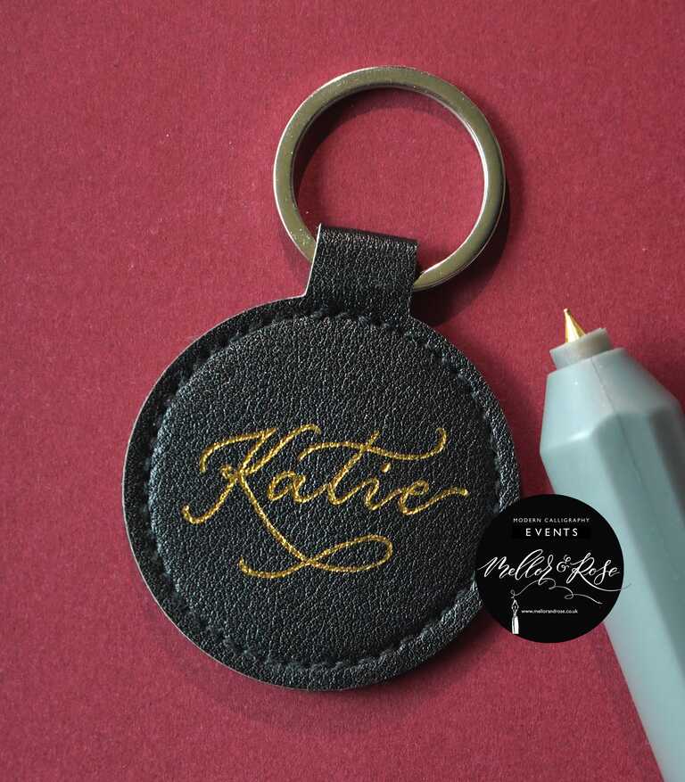 Mellor & Rose Hot Foiling Calligraphy Personalisation