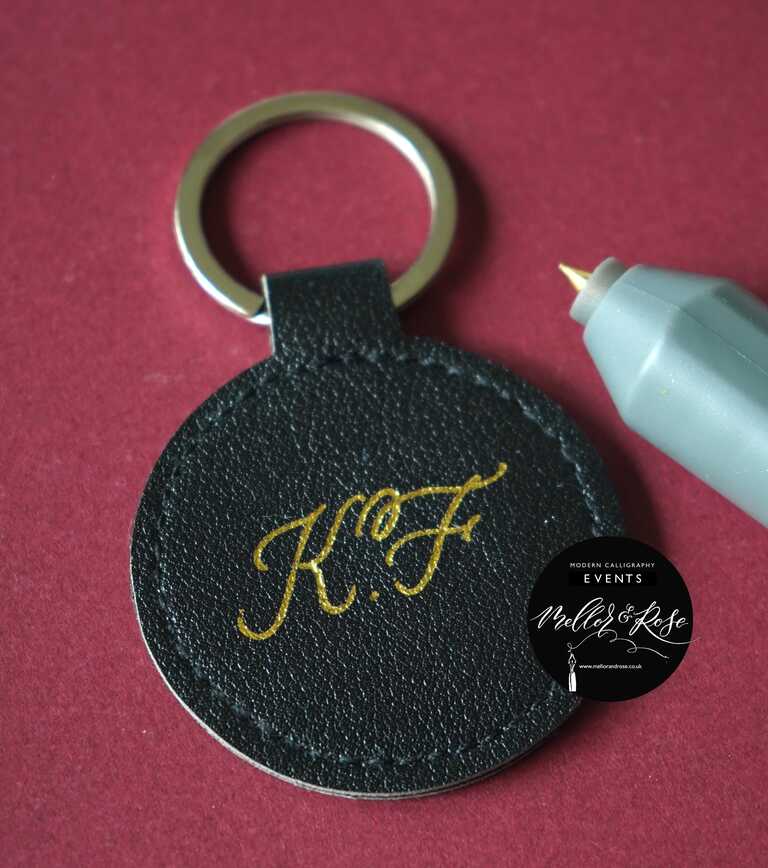 Mellor & Rose Hot Foiling Calligraphy Personalisation