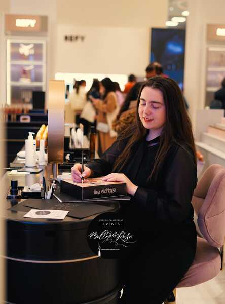 Mellor & Rose Lisa Eldridge Event Calligraphy Personalisation London 